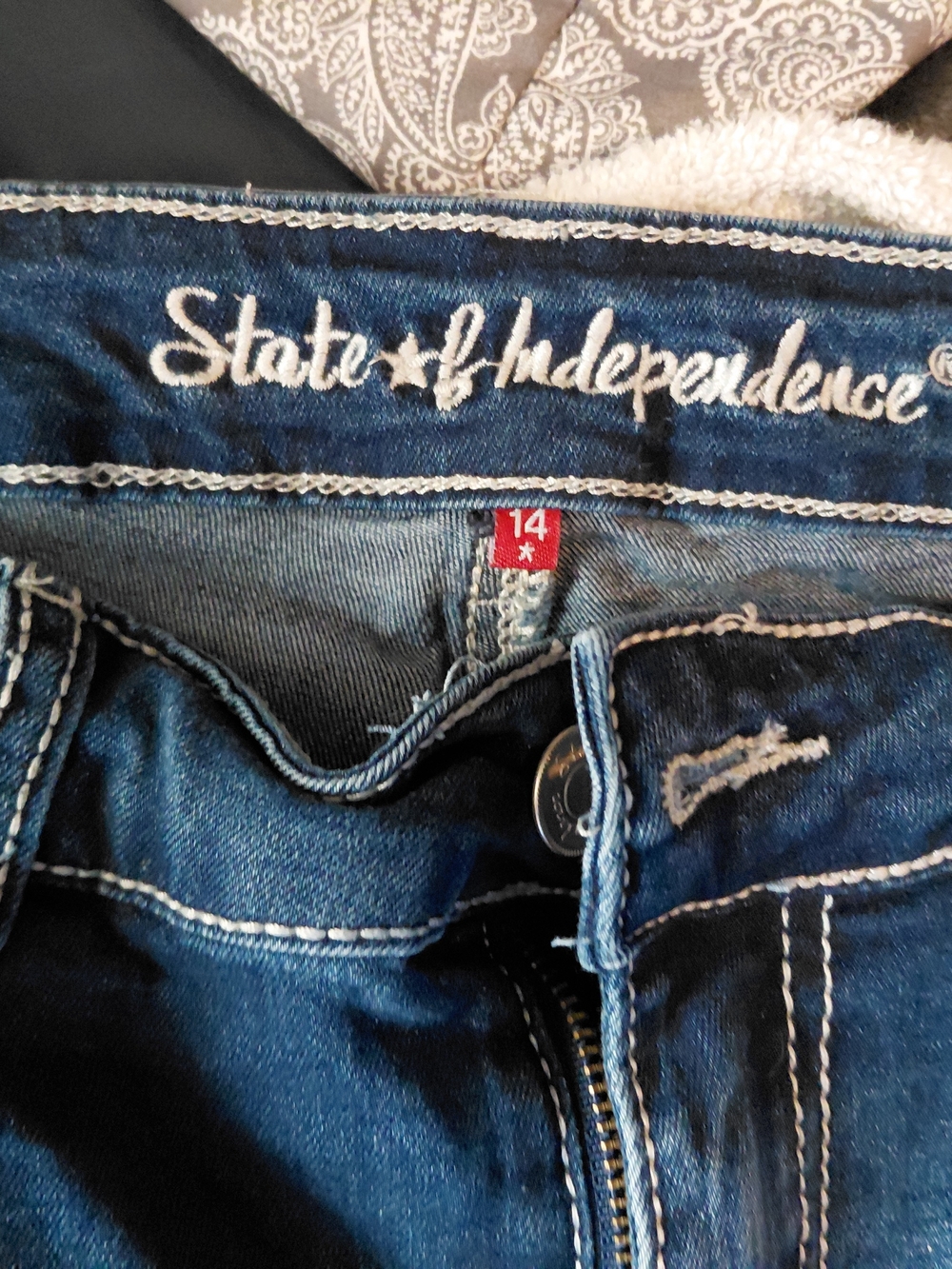 Men's Dark Blue Denim Jeans 14